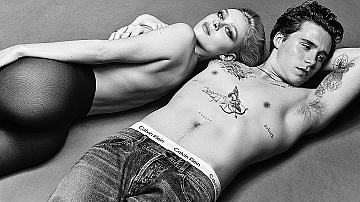 Никола Пелц и Бруклин Бекъм в невероятно чувствена кампания на Calvin Klein