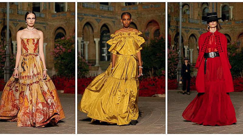 Курортната колекция на Christian Dior триумфира в Севиля с над 100 стайлинг идеи