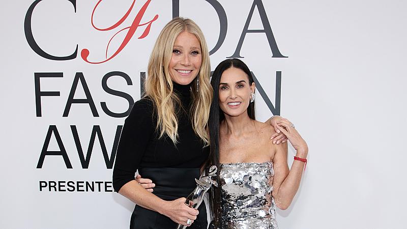 Деми Мур и Гуинет Полтроу заедно на модните "Оскари" в Ню Йорк