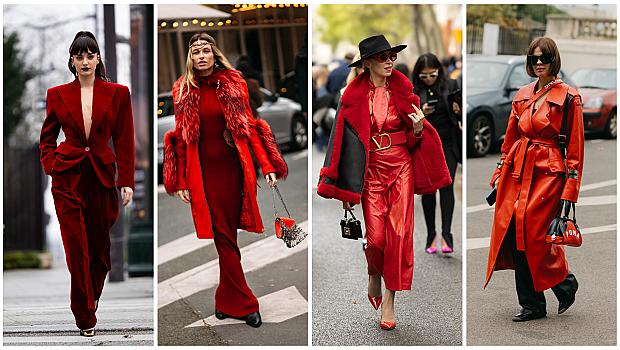 Празнично street style настроение през декември: Обличаме се в червено