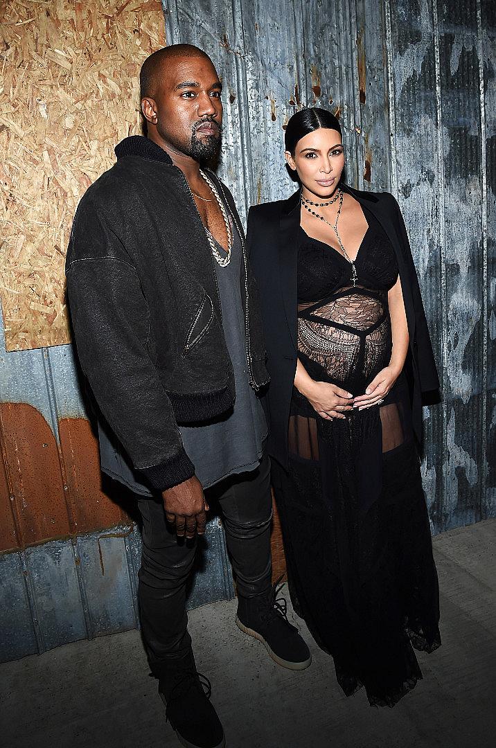 Ким и Кание на ревюто на Givenchy
