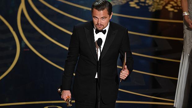 Видео с паметната реч на Лео от сцената на Оскарите