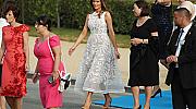 Мелания Тръмп облечена в рокля на Elie Saab